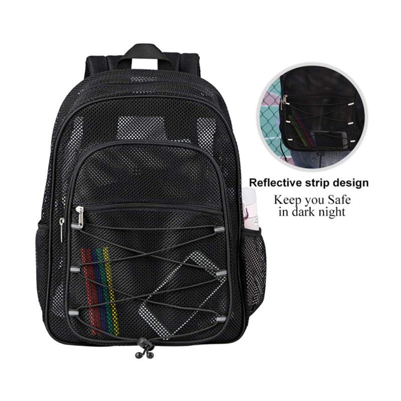 Heavy Duty Mesh Student Backpack Bag