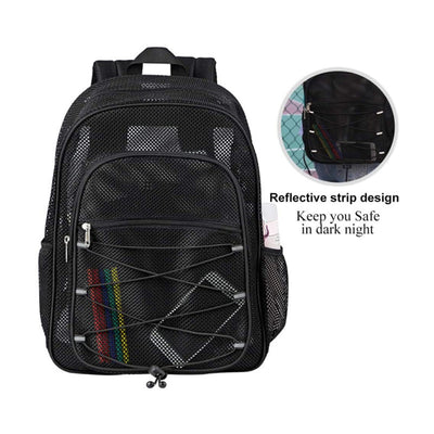 Heavy Duty Mesh Student Backpack Bag
