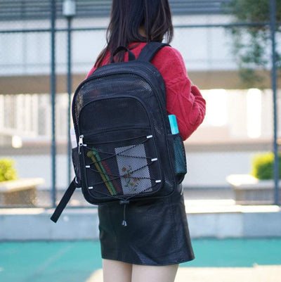 Heavy Duty Mesh Student Backpack Bag